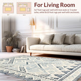 Contemporary Neutral Geometric Elements(Blue)