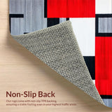 Contemporary Vibrant Geometric Layout(Red)