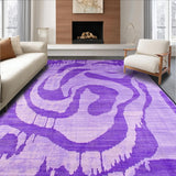 Ultra Soft Area Rug, Non Slip, Stain Resistant, Washable Area Rugs for Living Room, Bedroom, Chic Pastel Dreamy Hues(Purple)