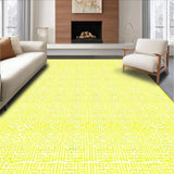 Ultra Soft Area Rug, Non Slip, Stain Resistant, Washable Area Rugs for Living Room, Bedroom, Chic Yellow Trellis Aesthetic(Yellow)