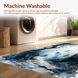 Ultra Soft Area Rug, Non Slip, Stain Resistant, Washable Area Rugs for Living Room, Bedroom, Phantom Realm Rug Duo - Spectral Home Accent - Otherworldly Carpet Set(Gray)