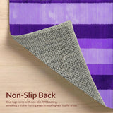 Ultra Soft Area Rug, Non Slip, Stain Resistant, Washable Area Rugs for Living Room, Bedroom, Whimsical Purple Plush Delight(Purple)