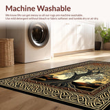 Ultra Soft Area Rug, Non Slip, Stain Resistant, Washable Area Rugs for Living Room, Bedroom, Vibrant Celtic Pattern Fusion(Brown)