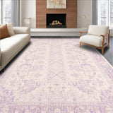 Ultra Soft Area Rug, Non Slip, Stain Resistant, Washable Area Rugs for Living Room, Bedroom, Coquette Bow Area Rug Pastel Lavender Aesthetic Carpet(Purple)