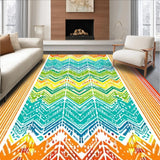 Colorful Retro Geometric Arrangement(Yellow)