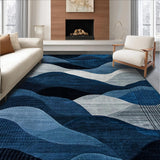 Chic Oceanic Flowing Design Element(Blue)