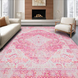 Pastel Distressed Patterned Accent(Pink)