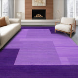 Ultra Soft Area Rug, Non Slip, Stain Resistant, Washable Area Rugs for Living Room, Bedroom, Trendy Textured Colorful Haven(Purple)