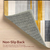 Ultra Soft Area Rug, Non Slip, Stain Resistant, Washable Area Rugs for Living Room, Bedroom, Sophisticated Muted Color Harmony(Gold)