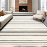 Sophisticated Monochrome Stripe Arrangement(Beige)