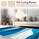 Coastal Abstract Wave Motif(Blue)