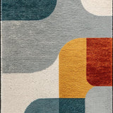 Ultra Soft Area Rug, Non Slip, Stain Resistant, Washable Area Rugs for Living Room, Bedroom, Washable Large Area Rug for Dining Room with Minimal Design(Gray)