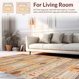 Minimalist Striped Design with Orange Accents(Gray)