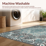 Ultra Soft Area Rug, Non Slip, Stain Resistant, Washable Area Rugs for Living Room, Bedroom, Dual-Colored Transitional Bedroom Stain-Resistant Carpet(Gray)