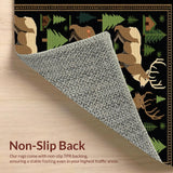 Elegant Earthy Leaf Motif(Black)