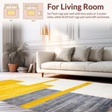 Chic Gray Yellow Geometric Fusion(Yellow)