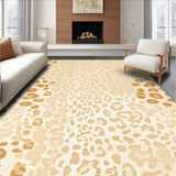 Ultra Soft Area Rug, Non Slip, Stain Resistant, Washable Area Rugs for Living Room, Bedroom, Whimsical Cheetah Spot Beige Runner Boho Chic Style(Beige)
