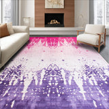Ultra Soft Area Rug, Non Slip, Stain Resistant, Washable Area Rugs for Living Room, Bedroom, Lively Tie-Dye Dreamscape Effect(Pink)