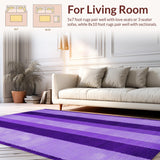 Ultra Soft Area Rug, Non Slip, Stain Resistant, Washable Area Rugs for Living Room, Bedroom, Whimsical Purple Plush Delight(Purple)