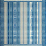 Ultra Soft Area Rug, Non Slip, Stain Resistant, Washable Area Rugs for Living Room, Bedroom, Sophisticated Modernist Striped Layout(Blue)