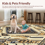 Ultra Soft Area Rug, Non Slip, Stain Resistant, Washable Area Rugs for Living Room, Bedroom, Versatile Solid Beige Area Elegant Decor(Brown)