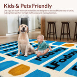 Chic Monochrome Quirky Text Design(Blue)