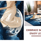 Dreamy Night Sky Wolf Illustration(Blue)