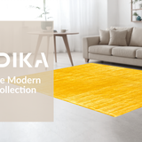 Ultra Soft Area Rug, Non Slip, Stain Resistant, Washable Area Rugs for Living Room, Bedroom, Bright Cheerful Outdoor Serenity(Yellow)