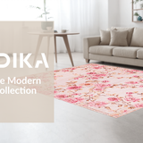 Ultra Soft Area Rug, Non Slip, Stain Resistant, Washable Area Rugs for Living Room, Bedroom, Soft Pastel Minimalist Aesthetic(Pink)