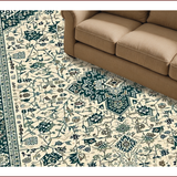 Ultra Soft Area Rug, Non Slip, Stain Resistant, Washable Area Rugs for Living Room, Bedroom, Elegant Tribal Patterned Aesthetic(Beige)