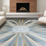 Contemporary Rustic Medallion Style(Gray)