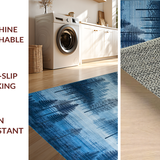 Contemporary Blue Swirls(Blue)