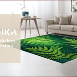 Ultra Soft Area Rug, Non Slip, Stain Resistant, Washable Area Rugs for Living Room, Bedroom, Elegant Rich Green Modern Aesthetic(Green)