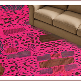 Ultra Soft Area Rug, Non Slip, Stain Resistant, Washable Area Rugs for Living Room, Bedroom, Vibrant Pink Animal Aesthetic(Pink)