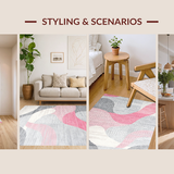 Artistic Muted Floral Motif(Gray)