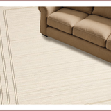 Ultra Soft Area Rug, Non Slip, Stain Resistant, Washable Area Rugs for Living Room, Bedroom, Luxurious Minimalist Textured Layers(Beige)