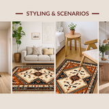 Western Earth Tones Circle Motif(Beige)