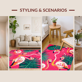 Lively Floral Duo Decorative Design(Pink)