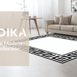 Distinctive Modern Geometric Contrast(Black)
