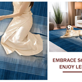 Chic Nature Inspired Geometric Layout(Blue)