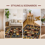 Modern Tribal Motif with Bold Contrast(Red)