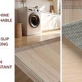Ultra Soft Area Rug, Non Slip, Stain Resistant, Washable Area Rugs for Living Room, Bedroom, Minimalist Cozy Textural Accents(Beige)