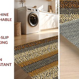 Ultra Soft Area Rug, Non Slip, Stain Resistant, Washable Area Rugs for Living Room, Bedroom, Textured Warm Leopard Vibe(Beige)