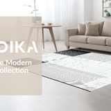 Ultra Soft Area Rug, Non Slip, Stain Resistant, Washable Area Rugs for Living Room, Bedroom, Dynamic Transitional Pattern Play(Black)