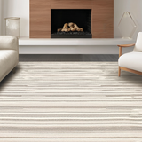 Ultra Soft Area Rug, Non Slip, Stain Resistant, Washable Area Rugs for Living Room, Bedroom, Rustic Taupe Floral Elegance(Beige)