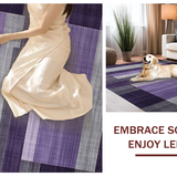 Ultra Soft Area Rug, Non Slip, Stain Resistant, Washable Area Rugs for Living Room, Bedroom, Sophisticated Plush Modern Interior Element(Purple)
