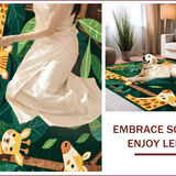 Ultra Soft Area Rug, Non Slip, Stain Resistant, Washable Area Rugs for Living Room, Bedroom, Colorful Nature-Inspired Design(Green)
