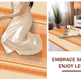 Ultra Soft Area Rug, Non Slip, Stain Resistant, Washable Area Rugs for Living Room, Bedroom, Contemporary Plush Orange Aesthetic(Orange)
