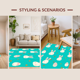 Cheerful Springtime Bunny Tail Design(Blue)