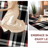 Chic Rustic Plaid Arrangement(Black)